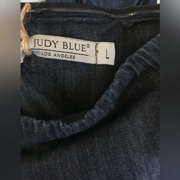Stylish Strapless Denim Jumpsuit - Picture 5 of 6